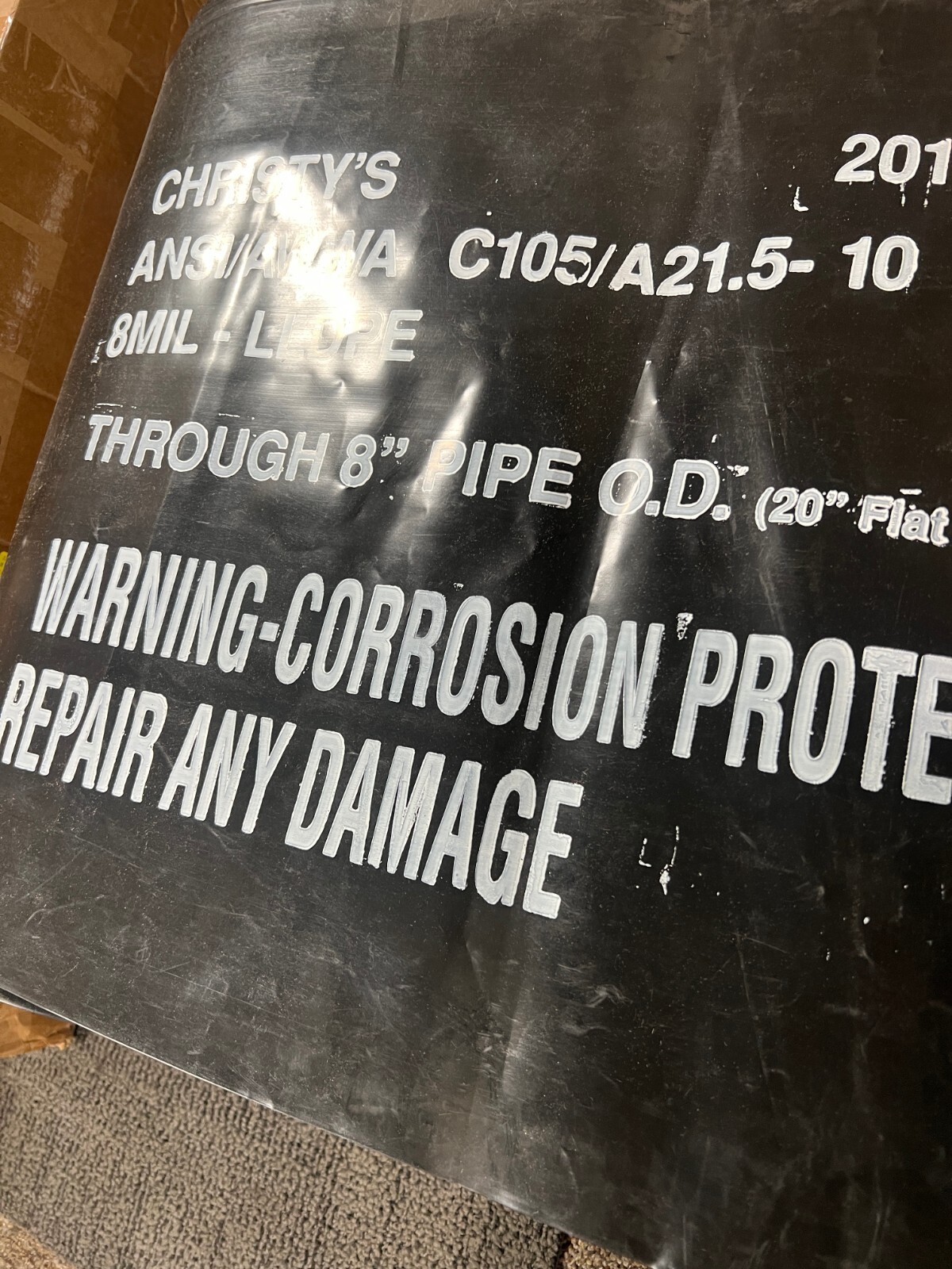 Christy’s Pipe Corrosion Protect 30 in. x 400 ft. x 8 mil Black Plastic Polywrap