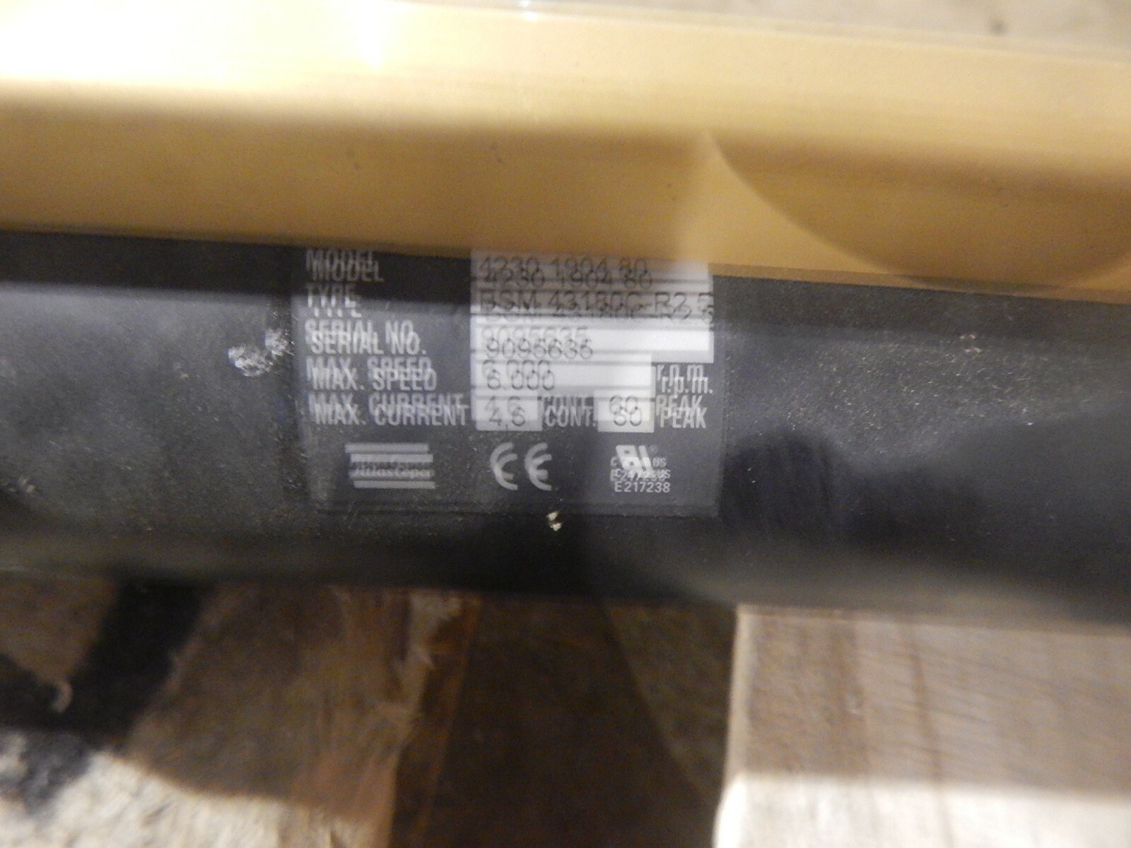Atlas Copco 4230 1904 80 BSM 43180C-92.5 9095635 Servo Motor*FREE SHIPPING*
