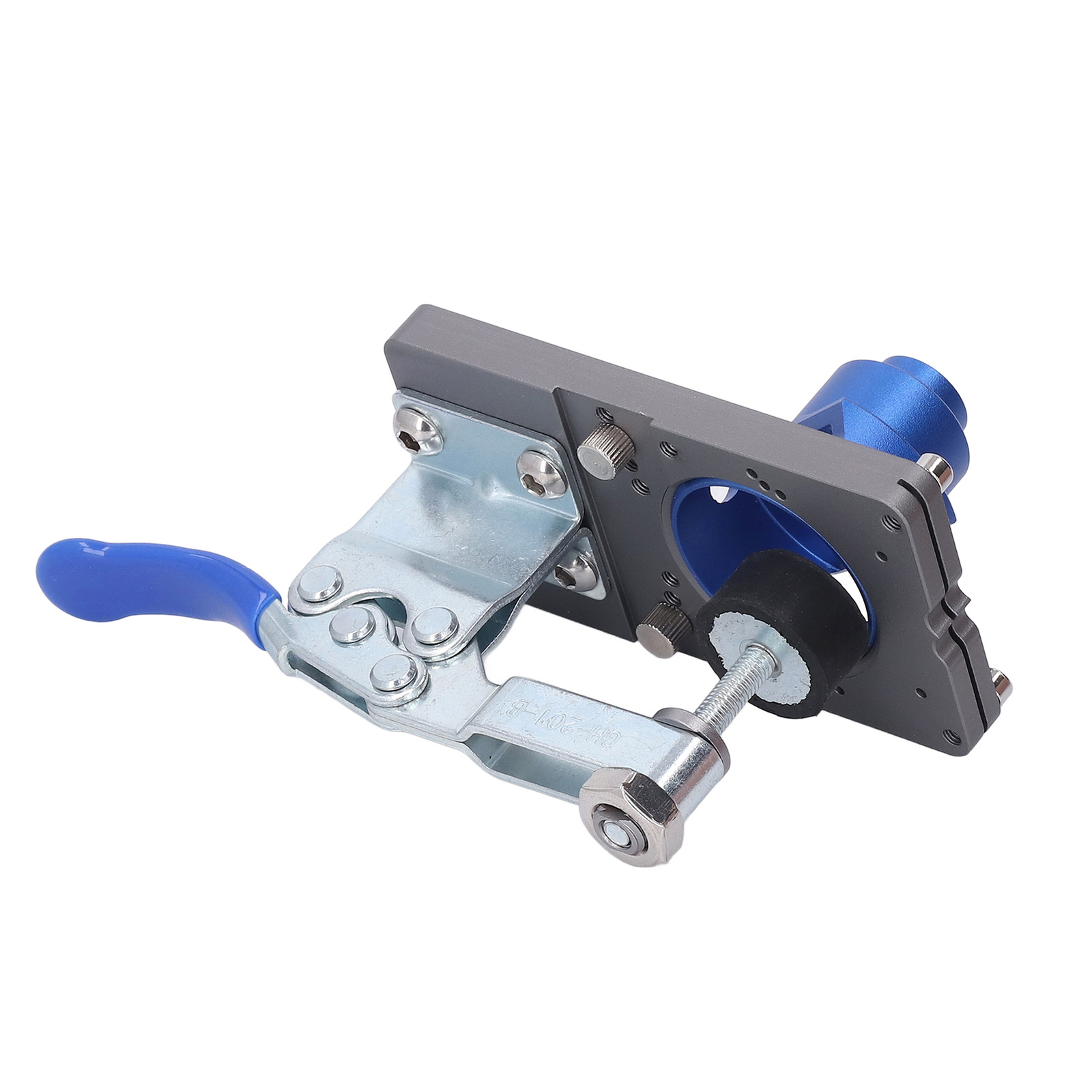Multifunctional Aluminum Alloy Hinge Hole Drilling Jig for Woodworking