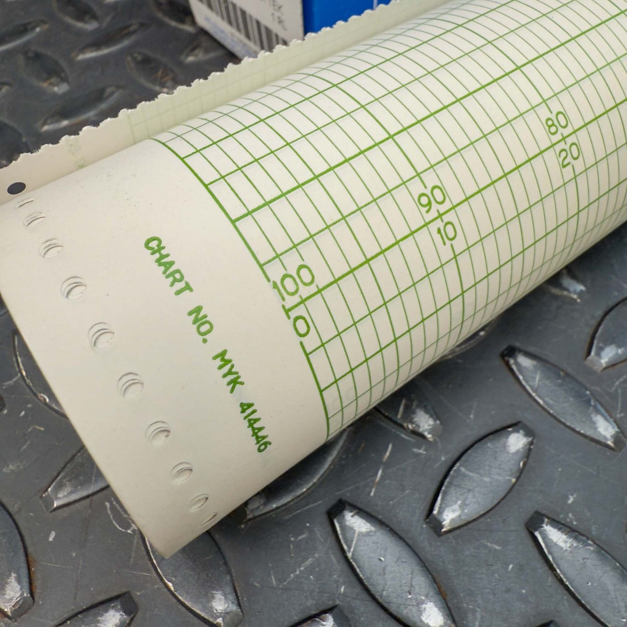 12″ x 100′ Chart Recorder Roll for Molytek 414446, Graphic Controls 10583749