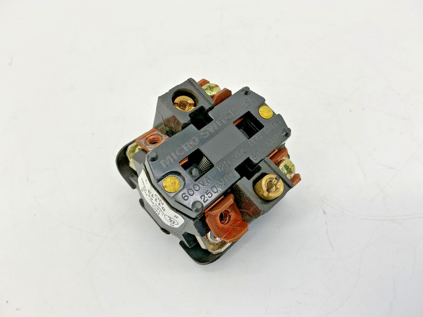 Lot of 2 Honeywell Micro Switch PTCC Contact Block 2NC 2NO 600VAC