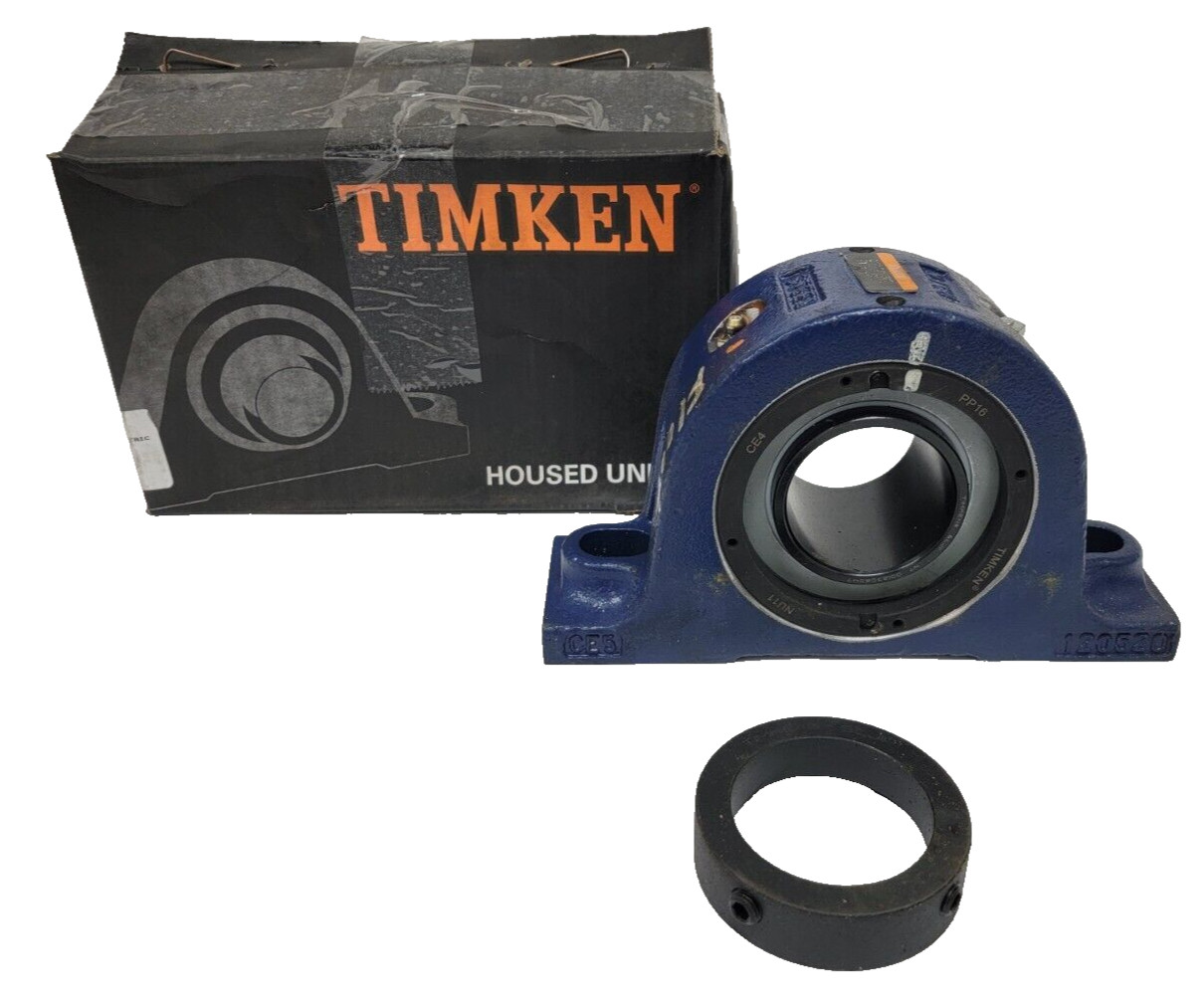 Timken QMPL11J203ST Pillow Block Roller Bearing Unit – 2-Bolt Base, 2-3/16″