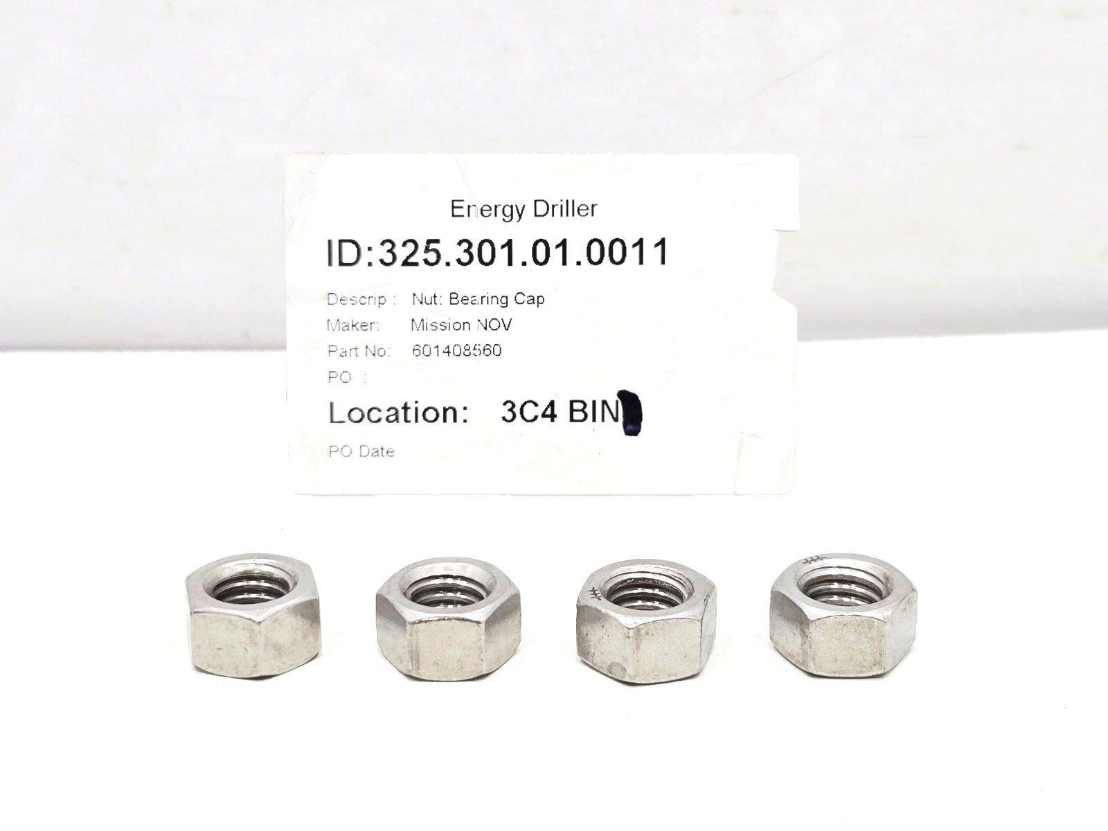 NOV 601408560 NUT Bearing Cap LOT OF 4