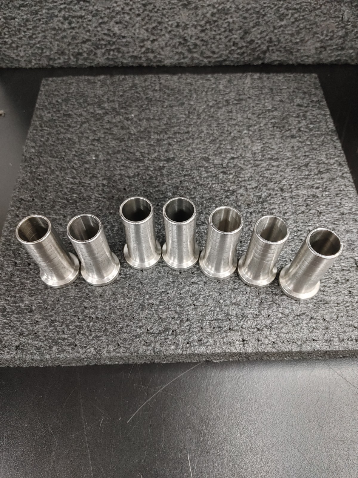 Lot of 7 Hose Barb Adapter Flange Vacuum Fittings