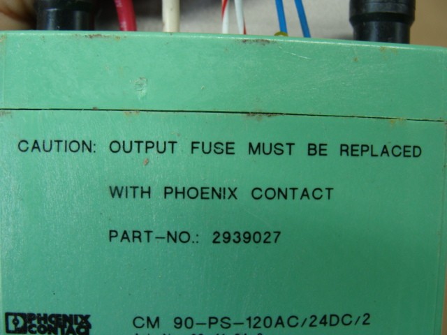LOT OF 2 PHOENIX CONTACT POWER SUPPLIES 2939027 CM90-PS-120VA/24DC/2 2941248