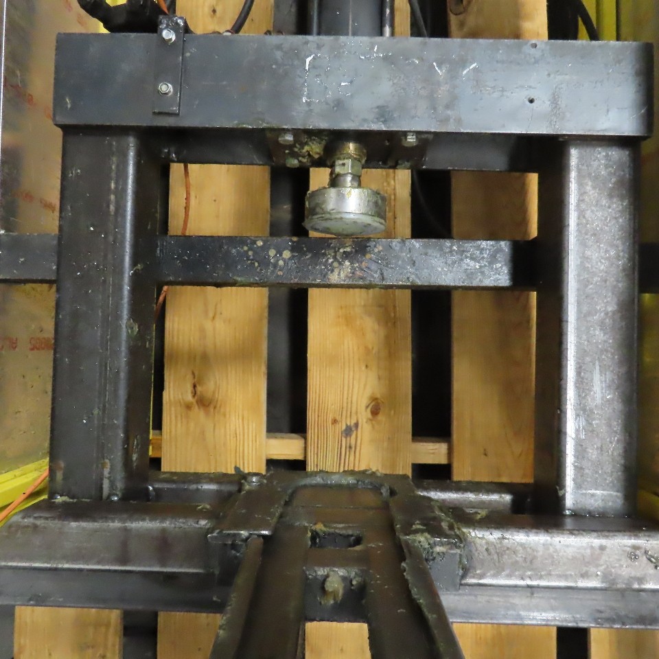 Custom Power Pneumatic Air Press Assembly 10″ Stroke W/ Safety Guard Enclosure