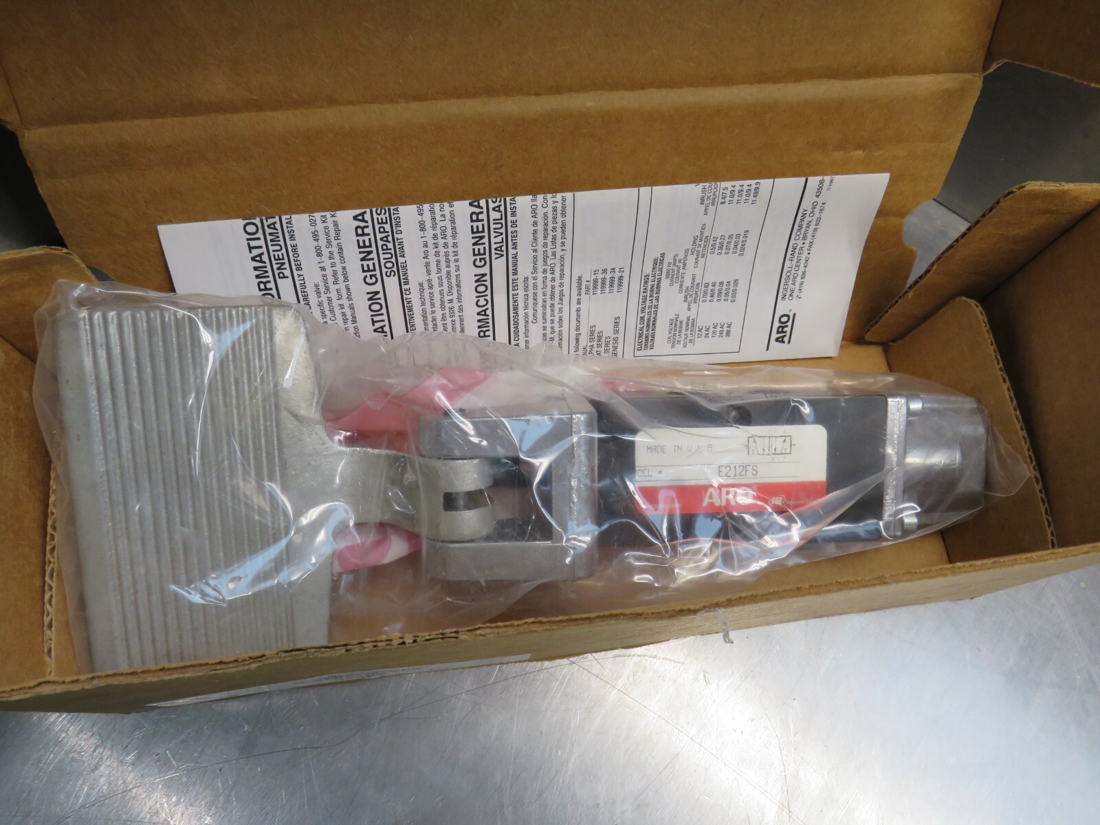 ARO Ingersoll-Rand E212FS Foot Pedal Air Valve