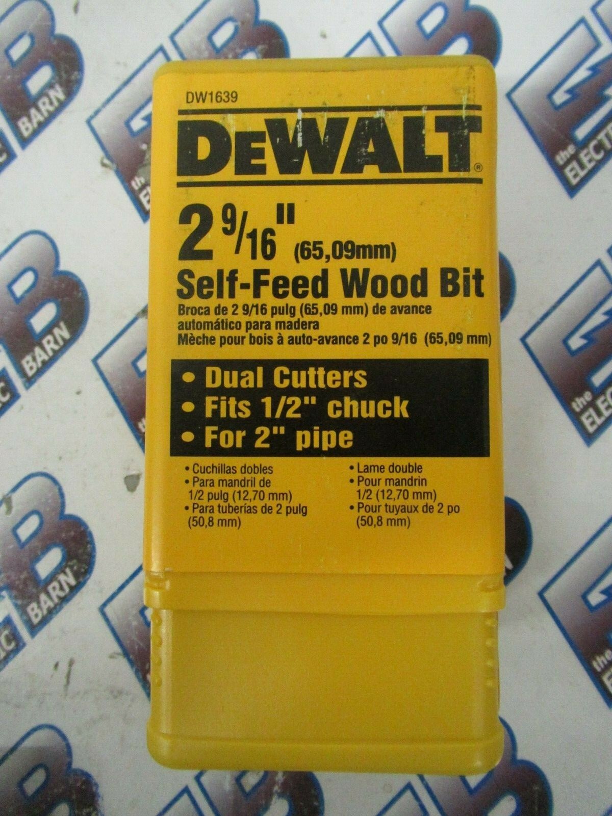 Dewalt DW1639, 2- 9/16″ Self-Feed Wood Bit- NEW- B