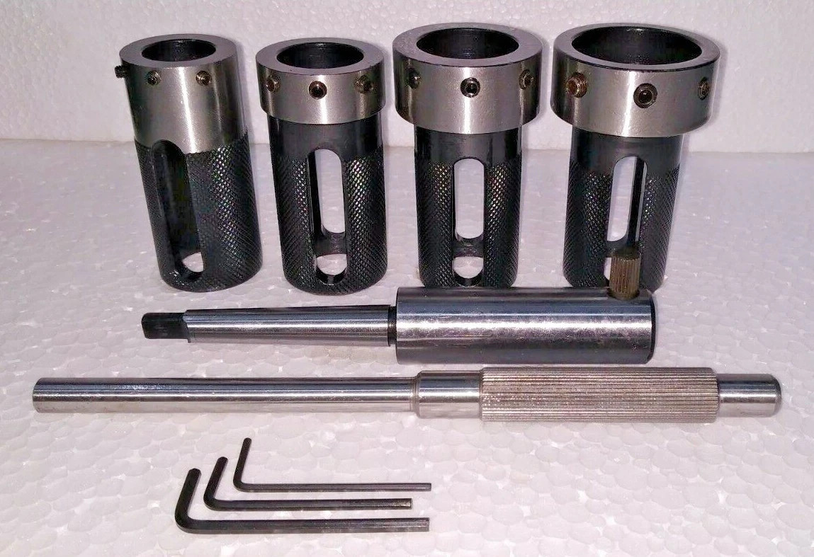 Lathe Tailstock Die Holder Set Of 4 Floating Type MT1 SHANK Holds Metric Die