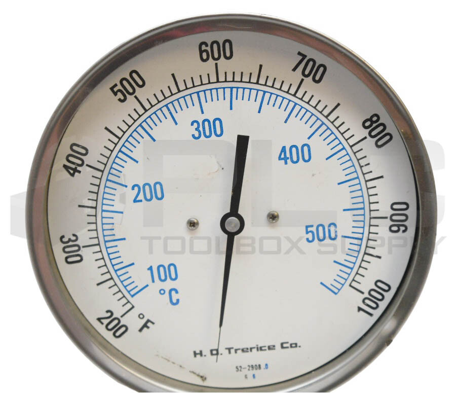 NEW TRERICE 52-2908.0 TEMPERATURE GAUGE 200-1000DEG F