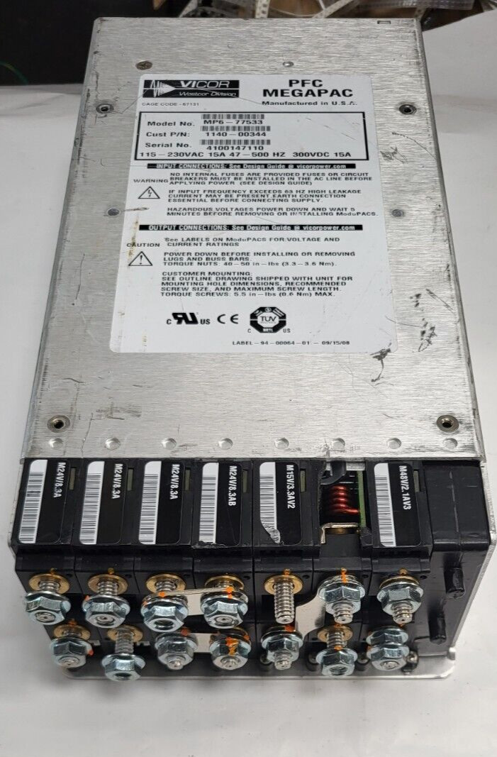VICOR MP6-77533 PFC MEGAPAC POWER SUPPLY (R4s13.5)