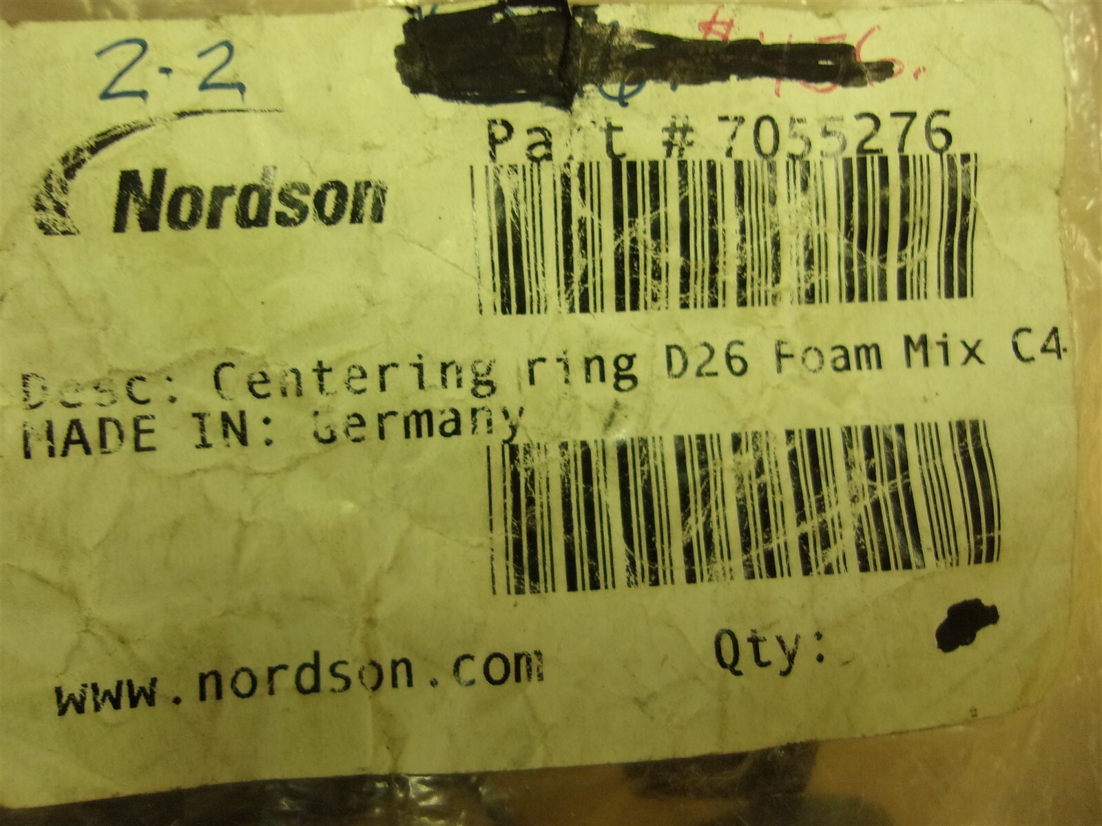 NEW Nordson 7055276 Centering Ring, Lot of 7 *FREE SHIPPING*