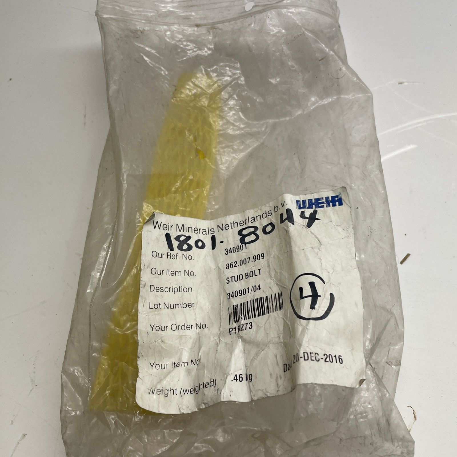 Weir Minerals Stud Bolt 340901 862.007.909