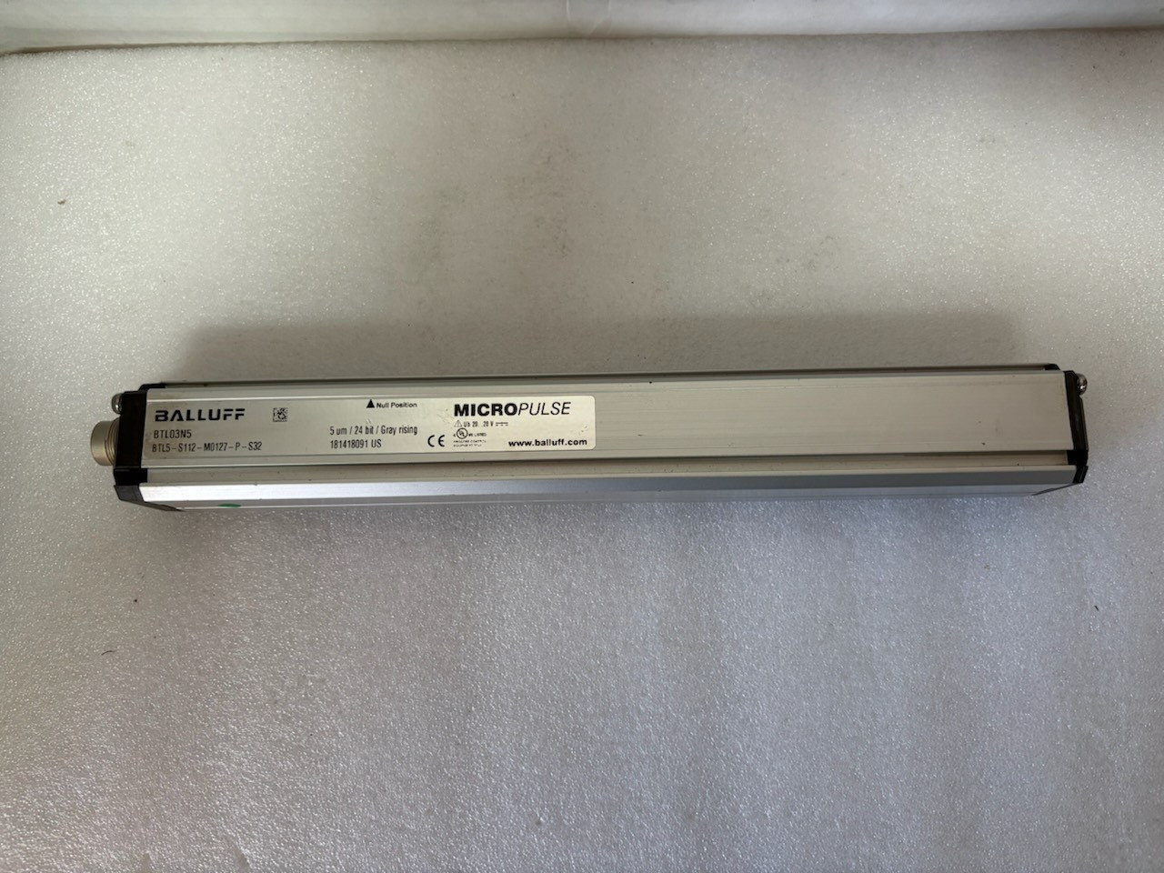 Balluff #BTL5-S112-M0127-P-S32, Linear Position Transducer, 127mm