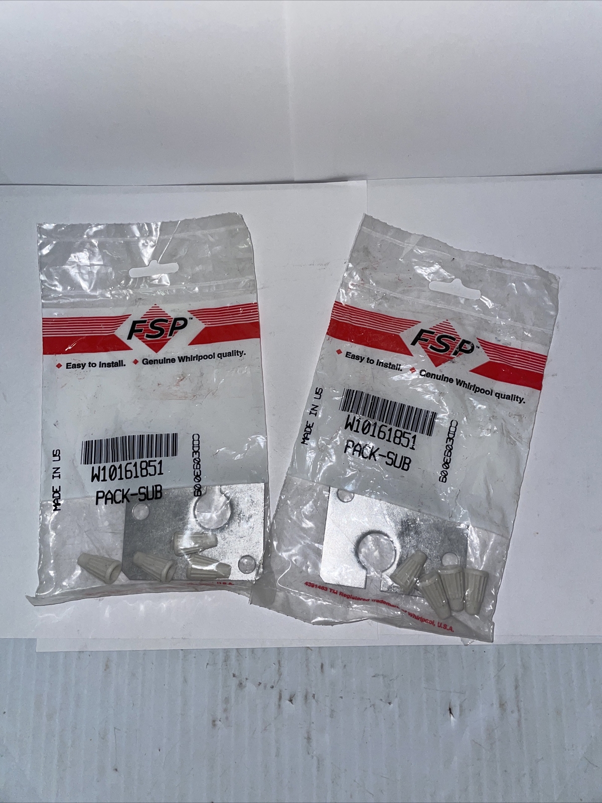 FSP Whirlpool Genuine OEM Sub-Pack W10161851 (LOT of 2) New