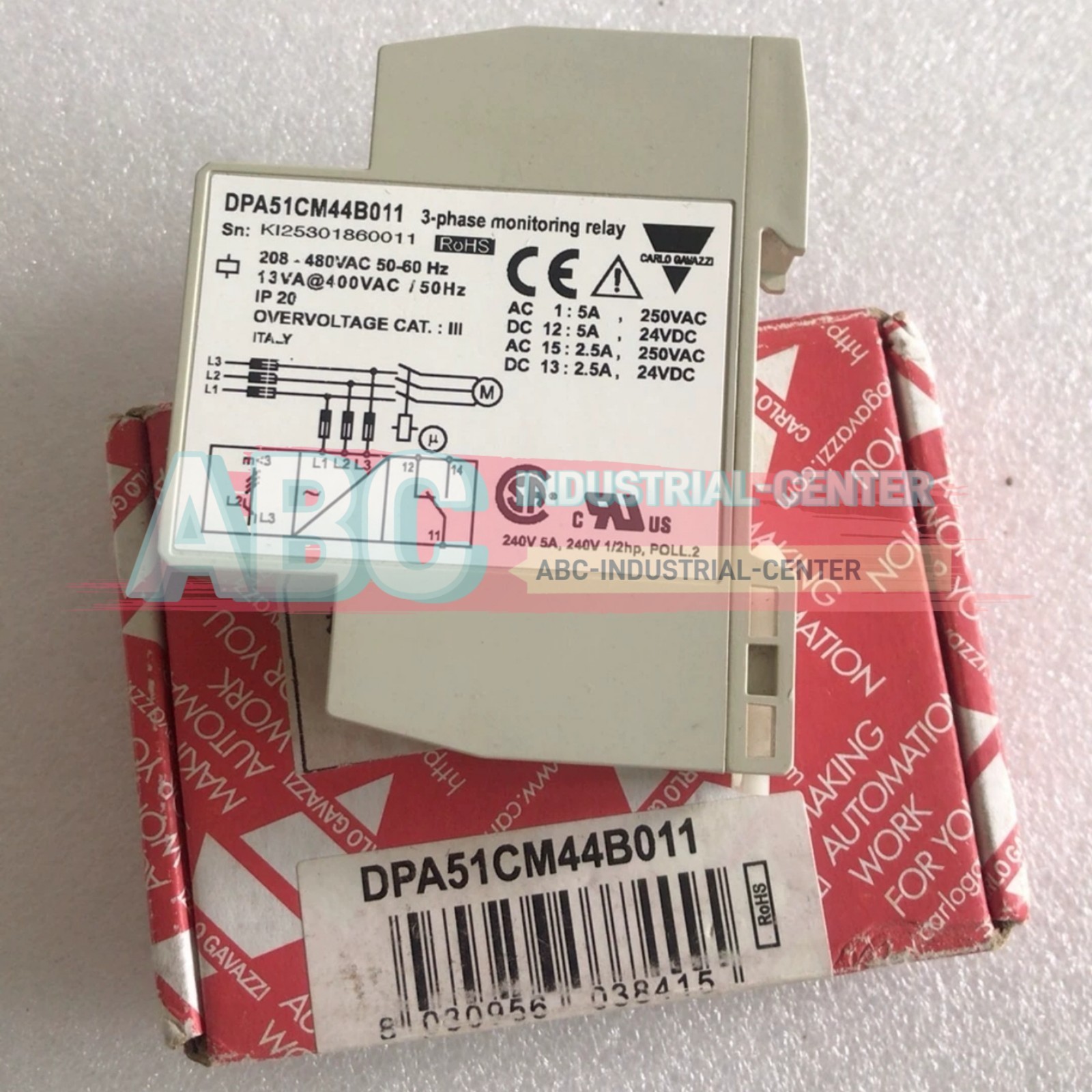 1PCS New Carlo Gavazzi DPA51CM44B011 Three-phase relay#