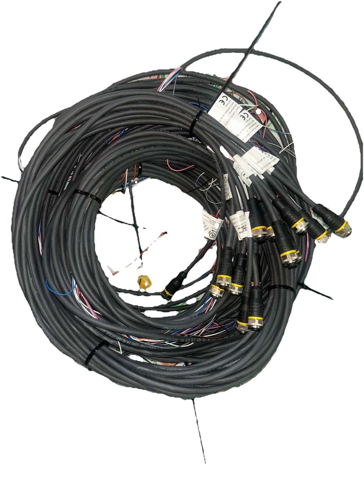 *QTY 16* TURCK RKC12T-10/TXL CYJV CABLE ASSY VARIED LENGTHS FROM 32” – 296”. 1C
