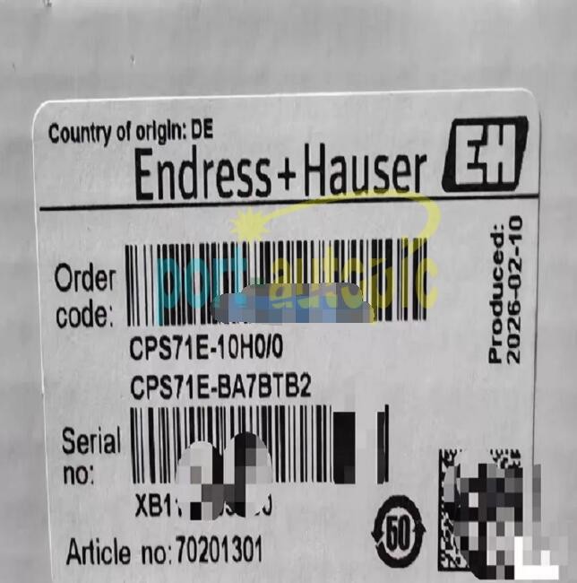 One New Endress+Hauser CPS71E-BA7BTB2 PH electrode replace CPS71D-7TB2G