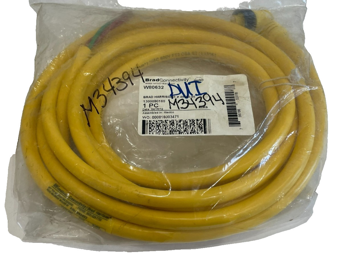 NEW MOLEX WOODHEAD 40960-90 CORDSET W80632 4096090