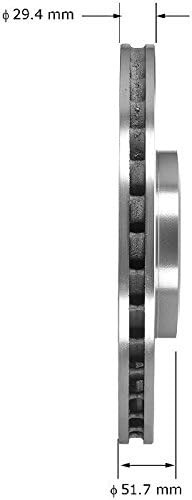 Bendix Premium PRT5994 Front Brake Rotor for Audi Q5 2011-2009, S4 2011-2010,…