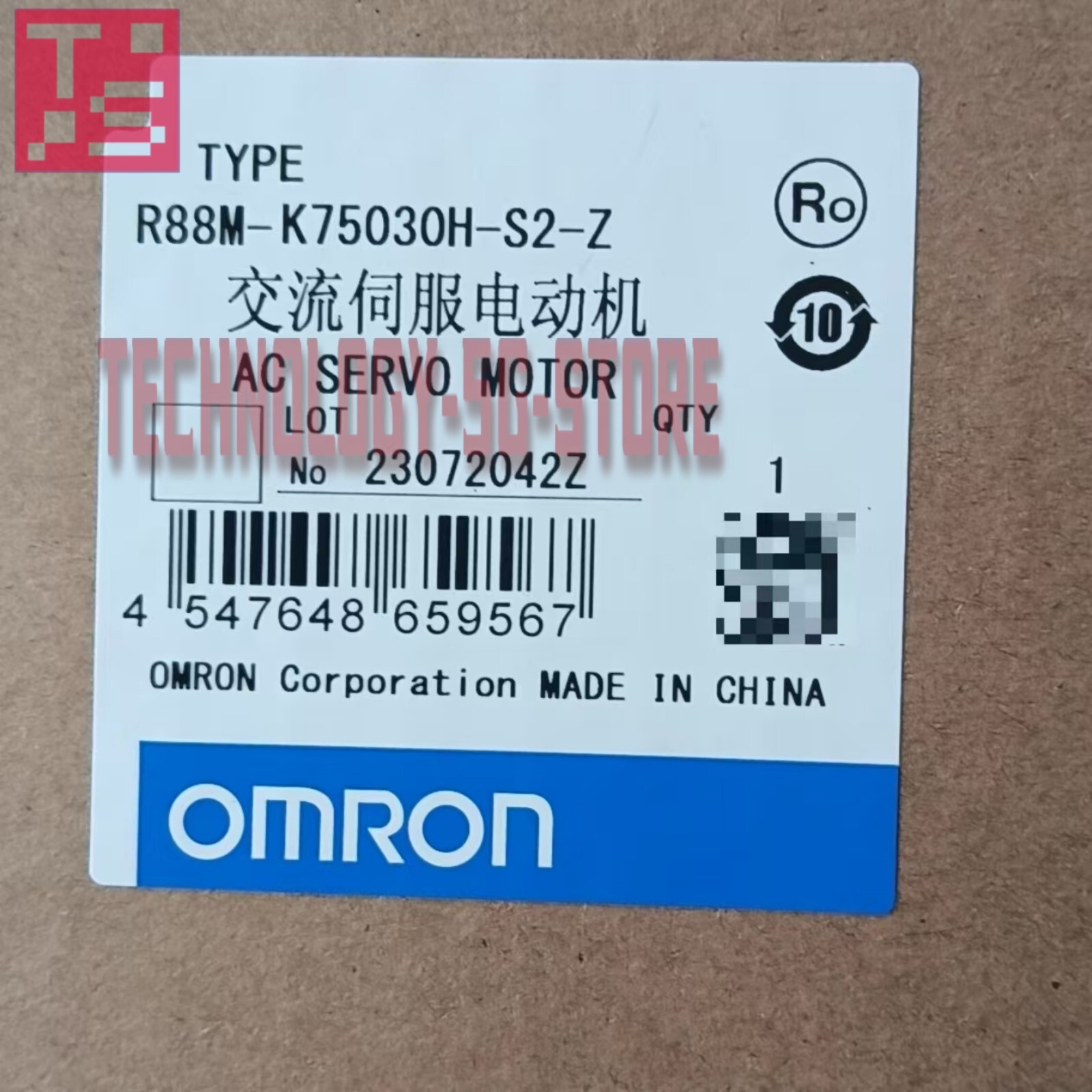 Omron servo motor R88M-K75030H-S2-Z# 1pcs New In Box