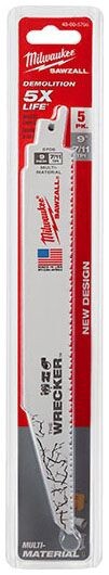 Milwaukee 48-00-5706 9 8TPI SUPER SAWZALL WRECKER DEMOLITION BLADE
