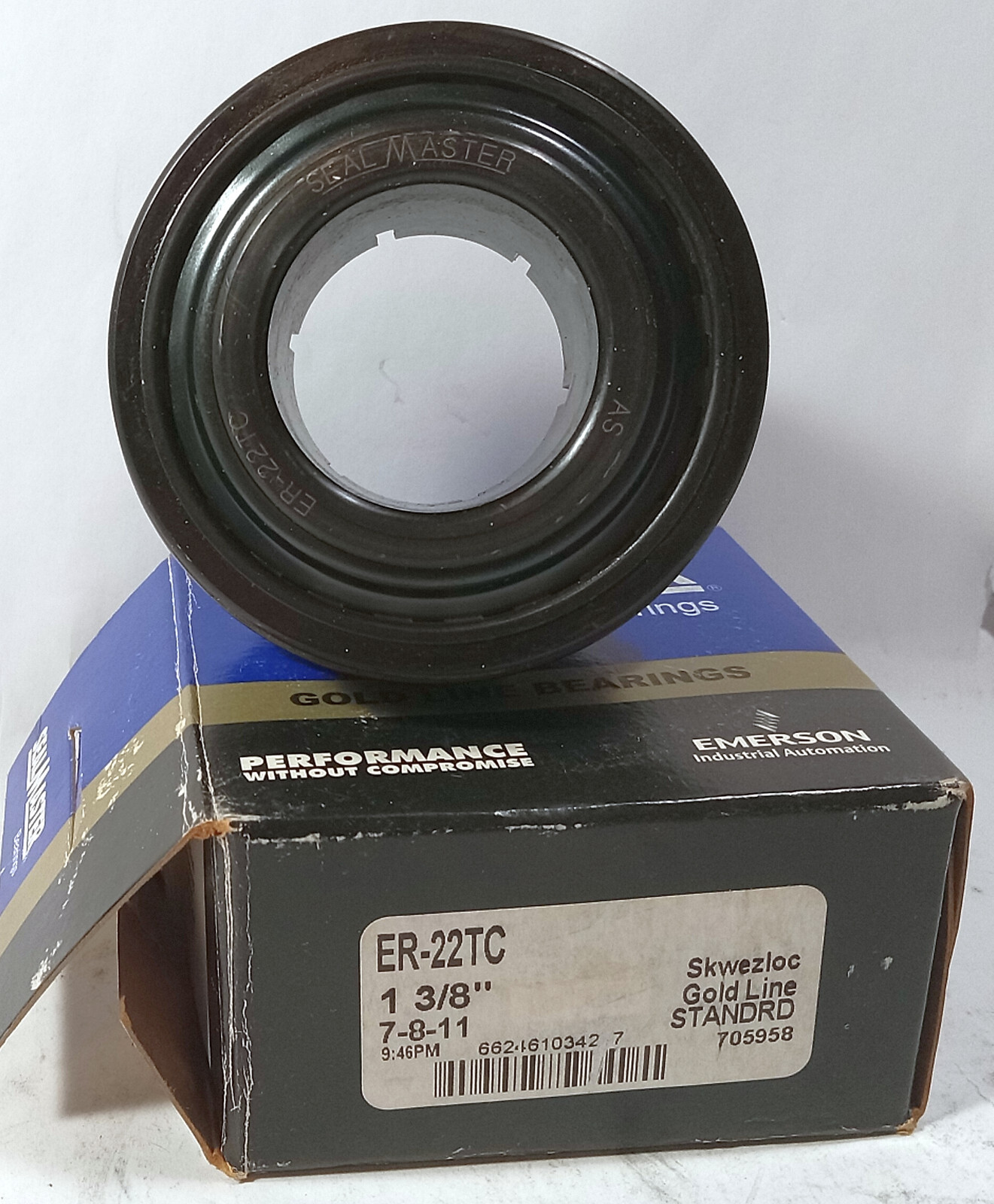 1 NEW SEALMASTER ER-22TC CONCENTRIC LOCKING INSERT BALL BEARING NIB *MAKE OFFER*
