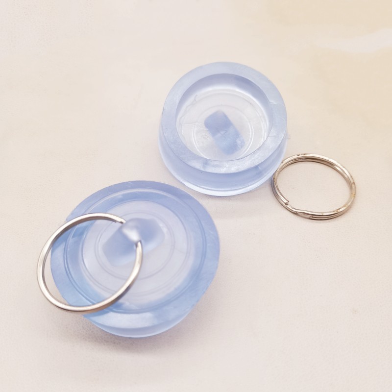 5Pcs Rubber Sink Plug, Clear Drain Stopper Fit 38mm To 40mm Drain