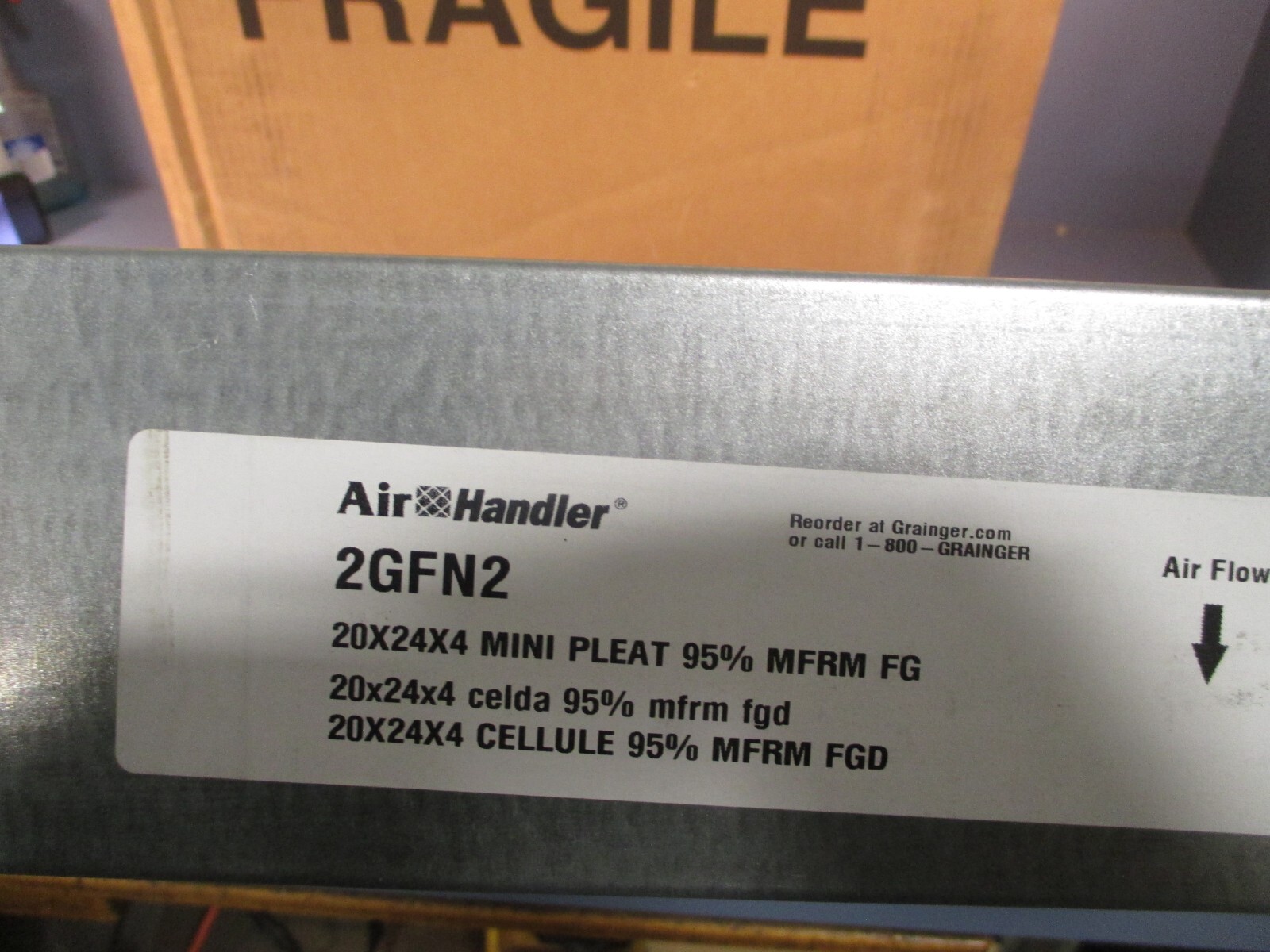 Air Handler Mini Pleat Air Filter 20″ x 24″ x 4″ 95% MFRM FG 2GFN2