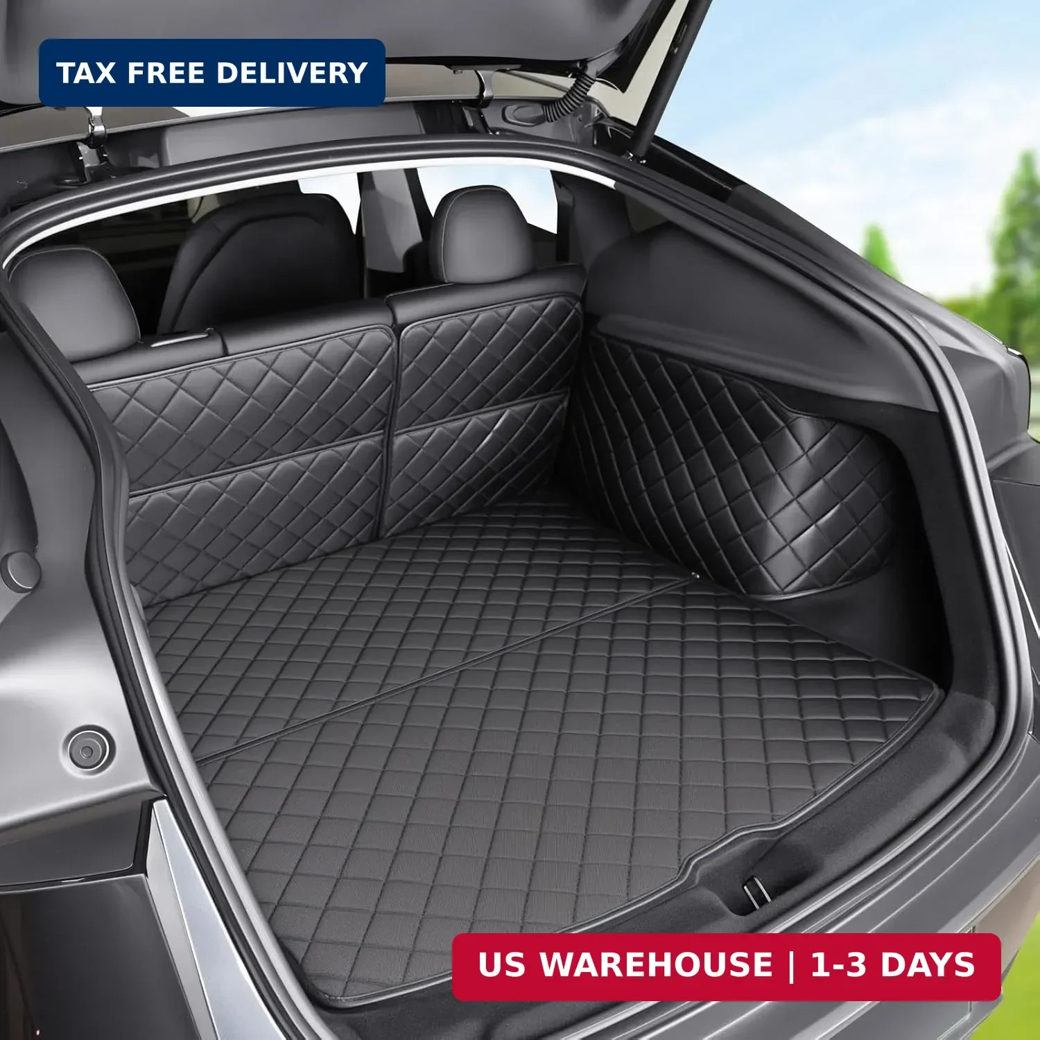 for Tesla Model Y Juniper Cargo Liner Trunk Pet Mat for Dogs Rear Seat Cover for