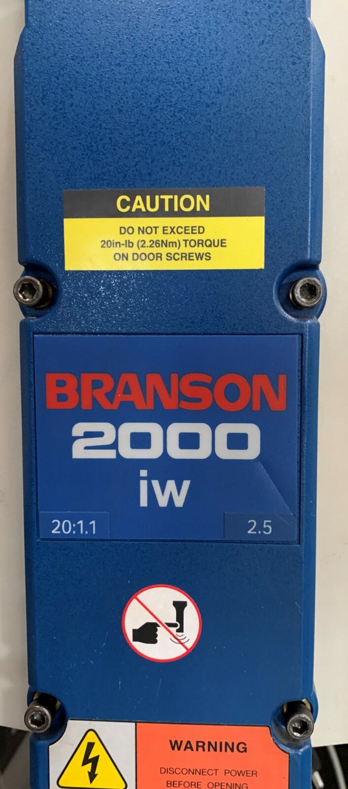Branson 2000iw Integrated Welder – 1 Year Warranty