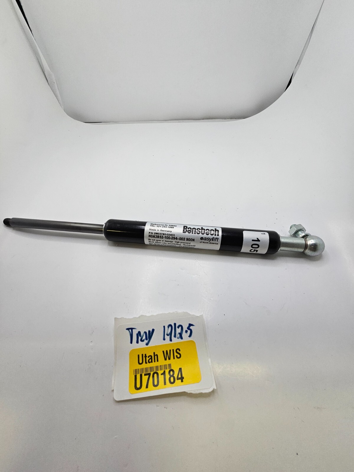 BANSBACH EASYLIFT GAS SPRING HOA3B52-100-294-002 900N 2W03780-02403