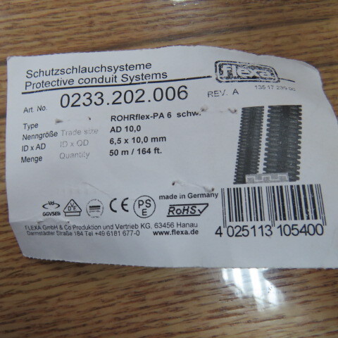 FLEXA 0233.202.006 Qty of 75 per Lot Black Polyamide (PA6), Nylon 6, Halogen Fr
