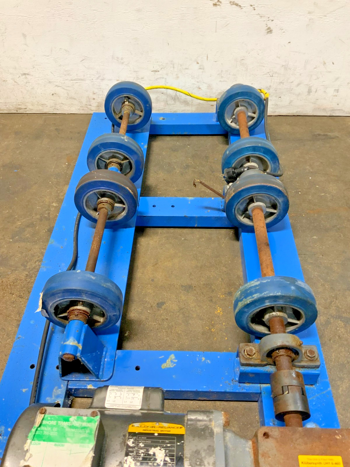Morse 1-5154-3 MDL Stationary Barrel Drum Roller Tumbler Mixer 55 Gal 1-Phase