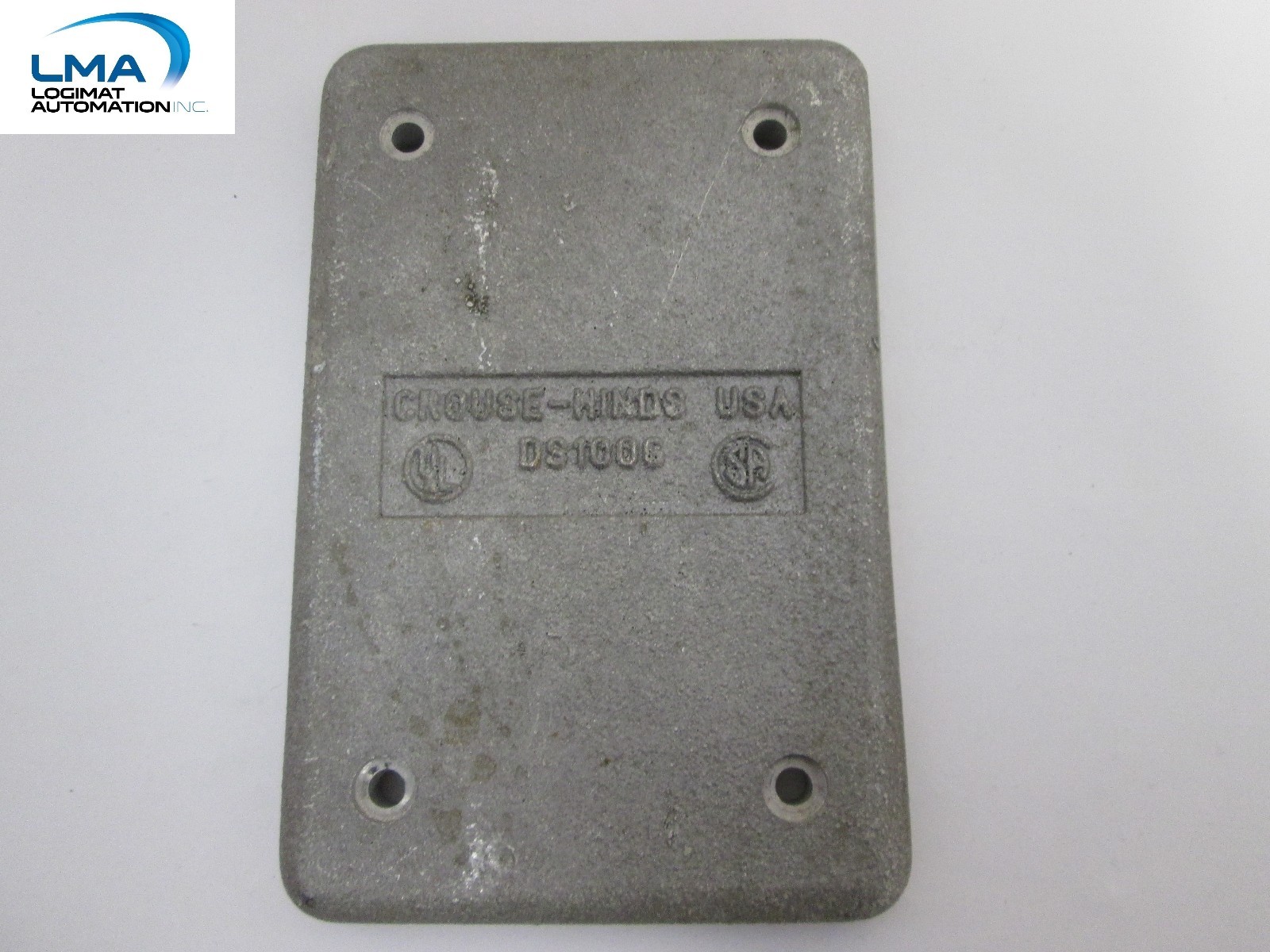 CROUSE-HINDS DS100G SINGLE GANG DEVICE BOX COVER BLANK FACE PLATE
