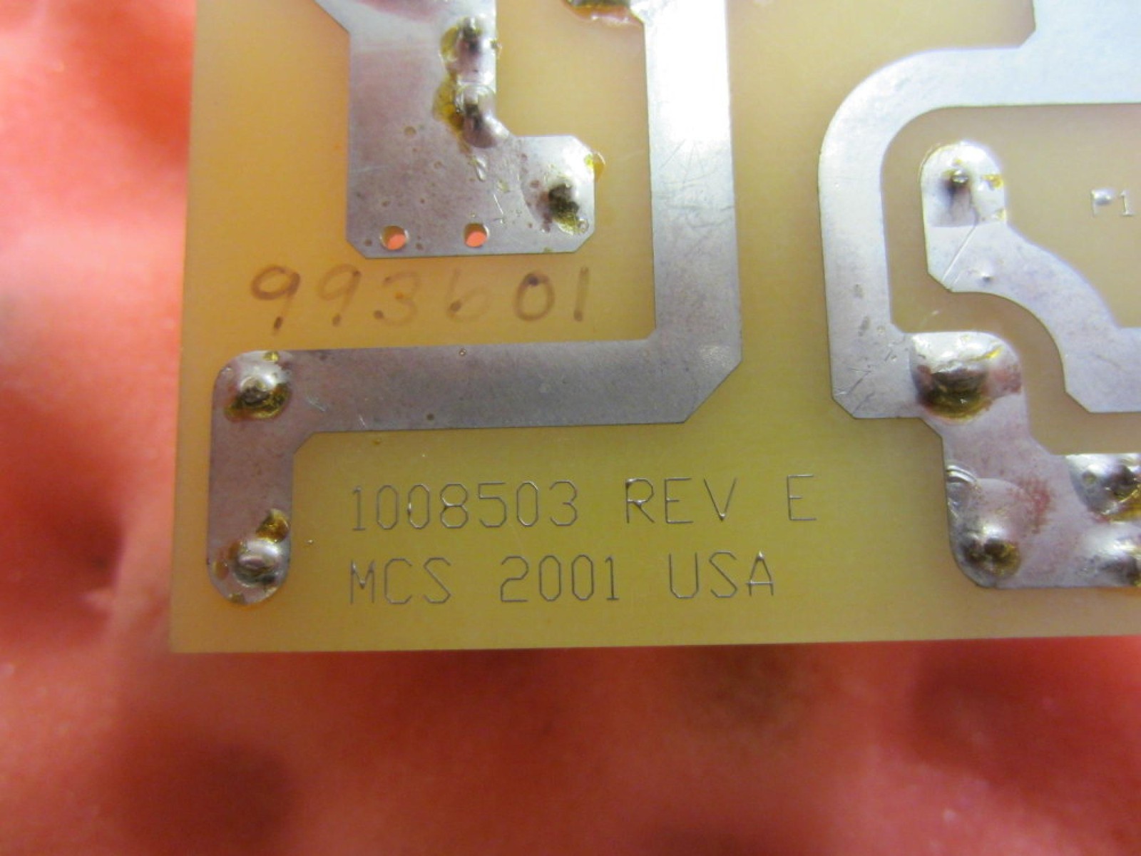 MCS 1008503 Circuit Board Rev. E P1-0 3401 94V-0