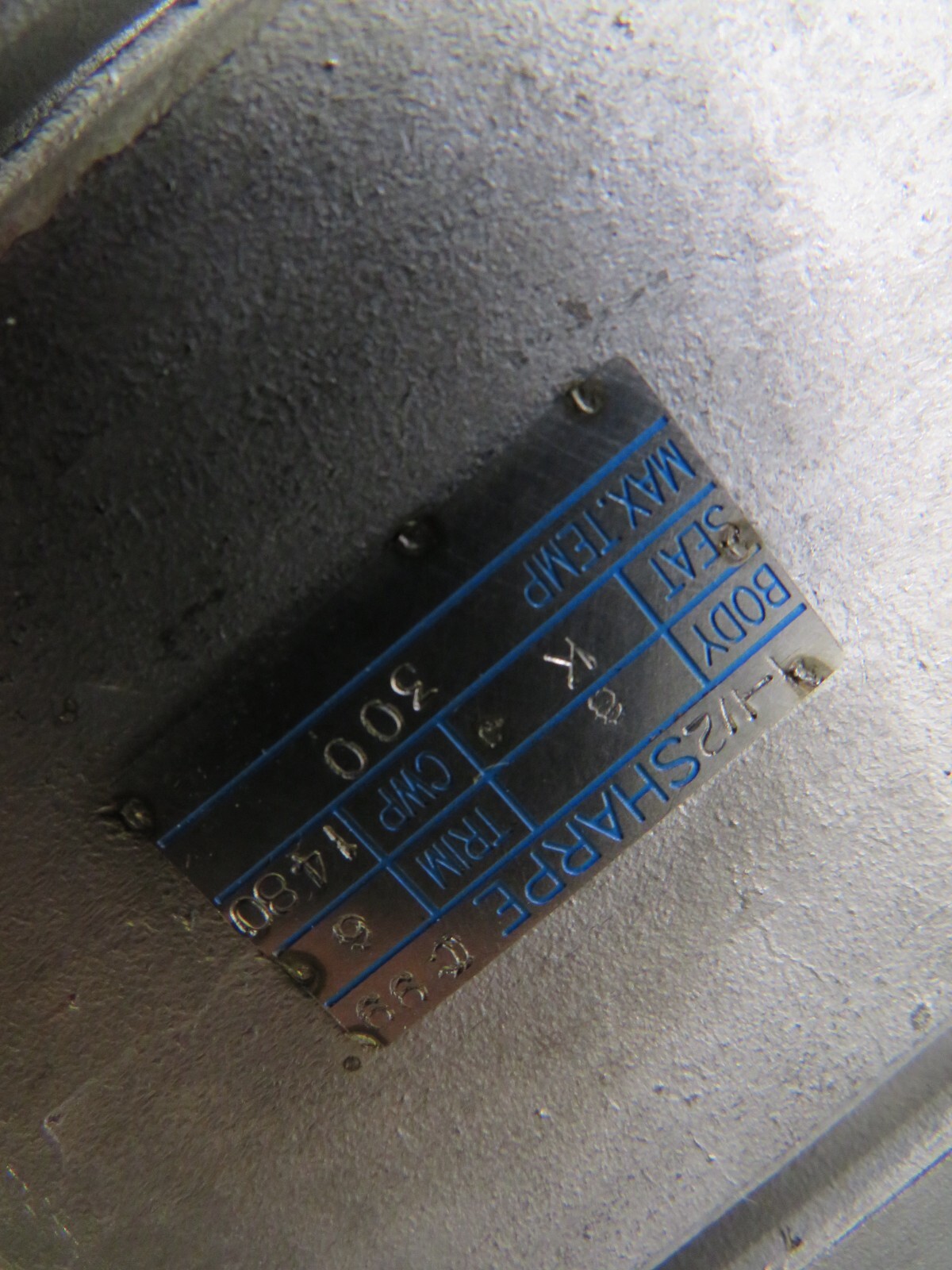 Sharpe Cryogenic Ball Valve 1-1/2″ Body: 6 Seat: K CWP: 1480 MAX Temp: 300