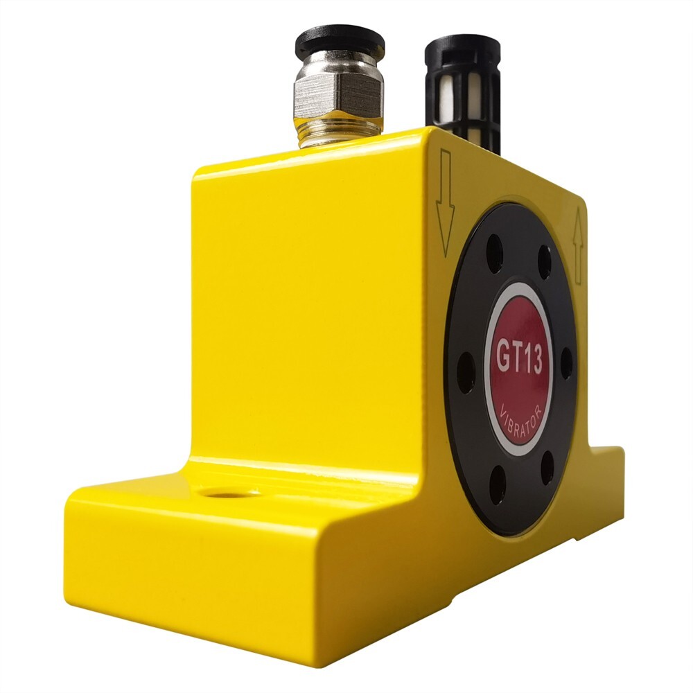 GT13 0.4in 1400N-3730N Pneumatic Air Turbo Vibrator 0.2MPa-0.6MPa Aluminum Alloy
