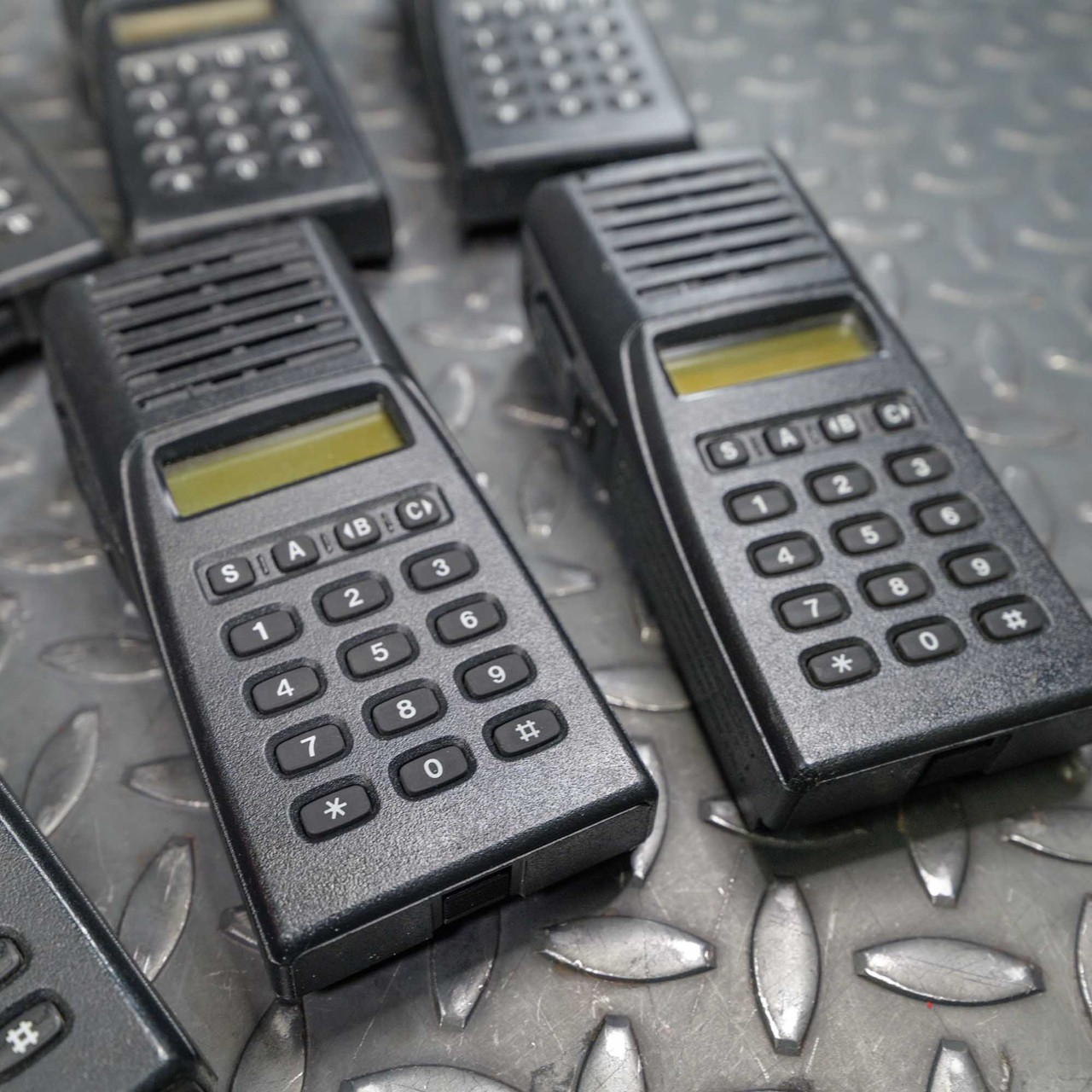 Kenwood TK-380 Type 3 UHF Handheld Radio 400-430 MHz (Lot of 7, Used, No