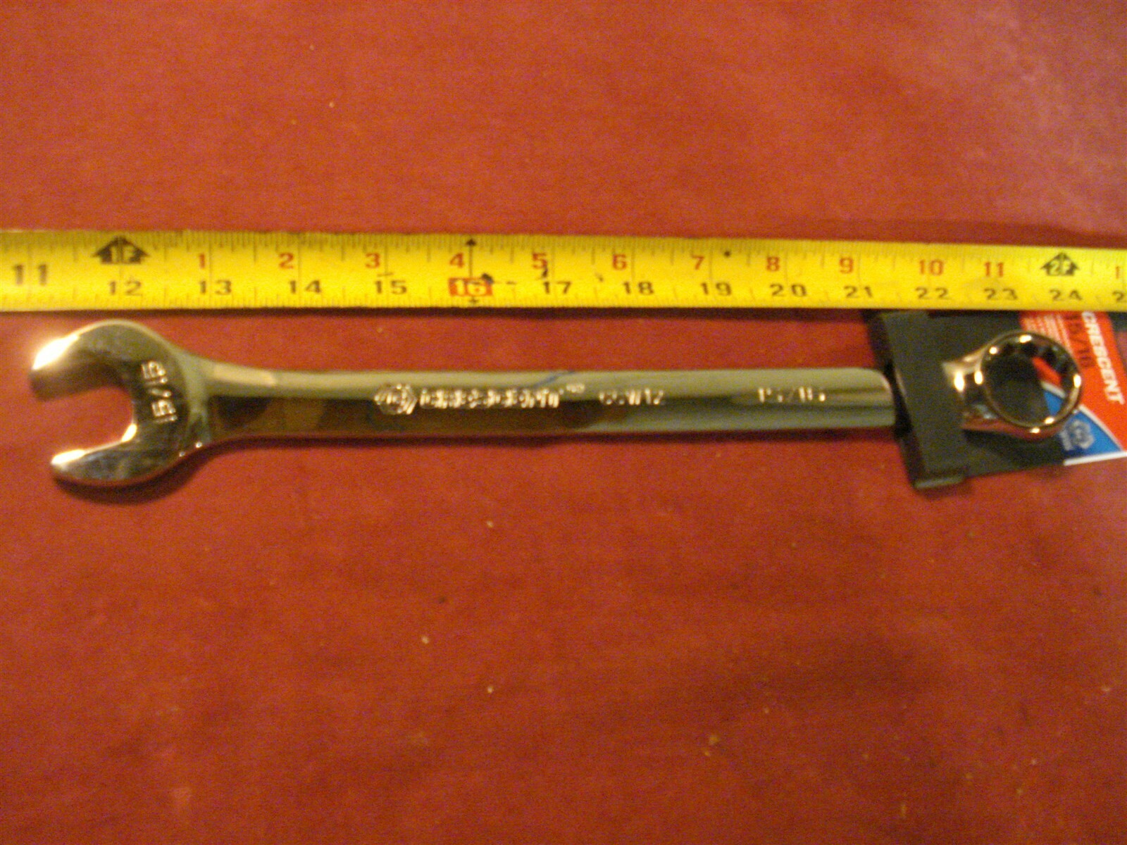 (1596.) Combination Wrench 15/16″ Long Pattern Chrome Plated- Fully Polished