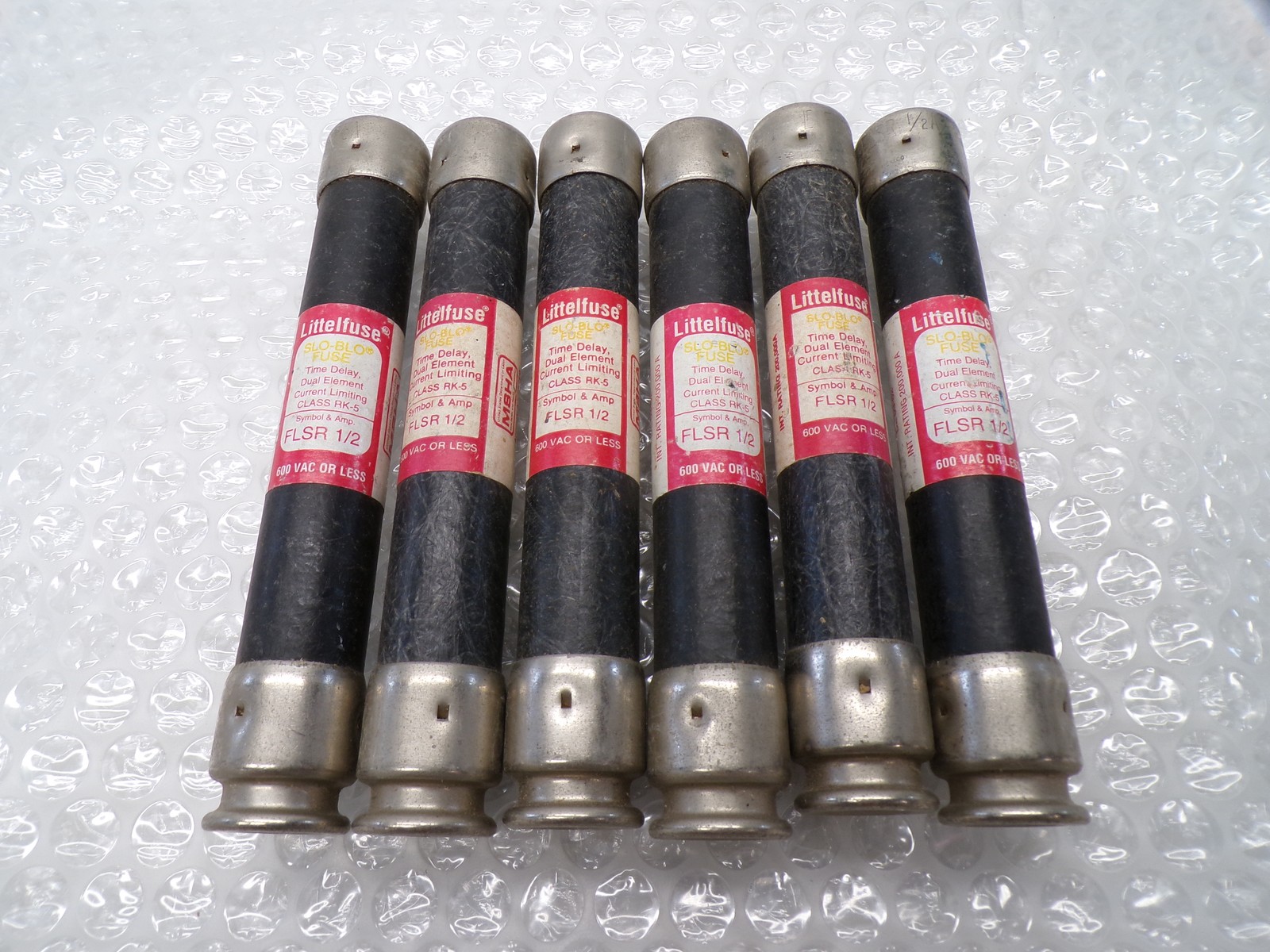 LITTELFUSE FLSR-1/2 FUSE LOT OF 6 NSNP