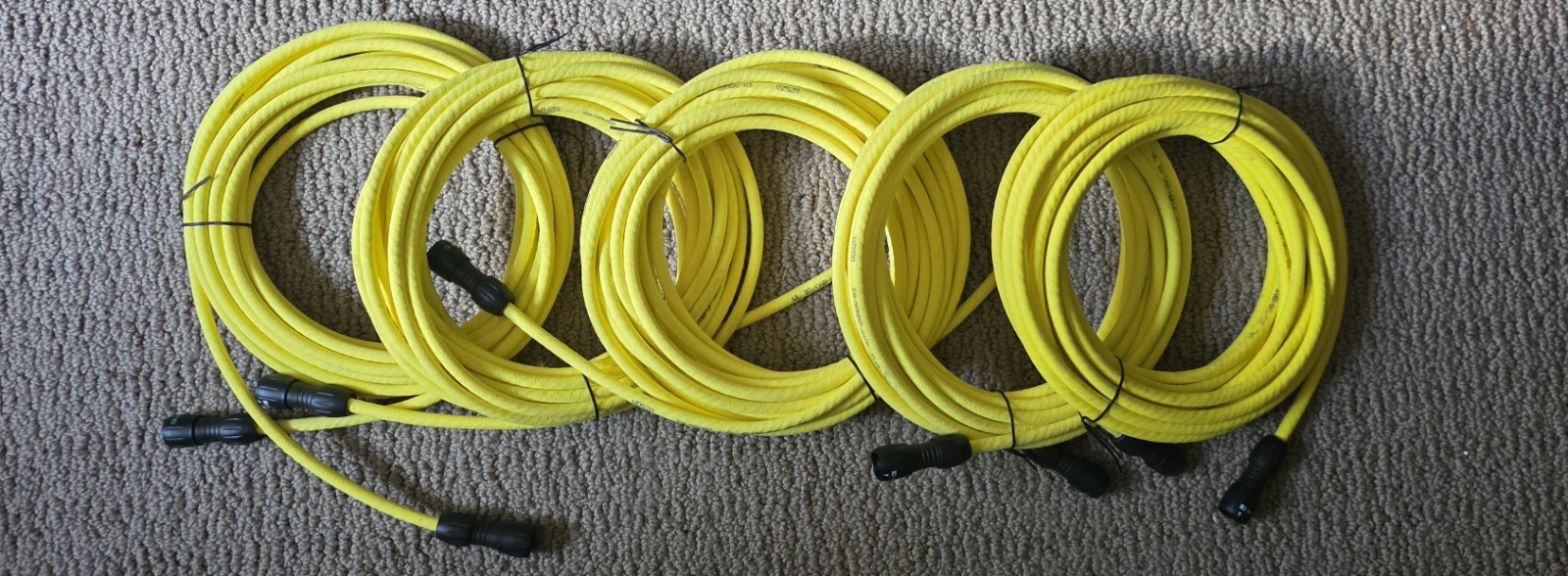 (5) Blue Robotics Fathom ROV Tether 25ft CAB-NBPUF-4UTP-26AWG-R3 Subsea Cables