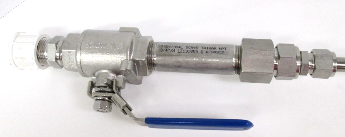 FOX THERMAL INSTRUMENTS FLOW METER-TEMP, FT3-15RSSSTE3DDMB, 3/4″ NPT, SURPLUS