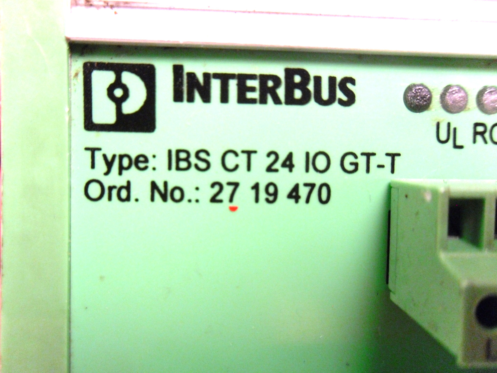 INTERBUS IBS CT 24 IO GT-T COUPLING MODULE