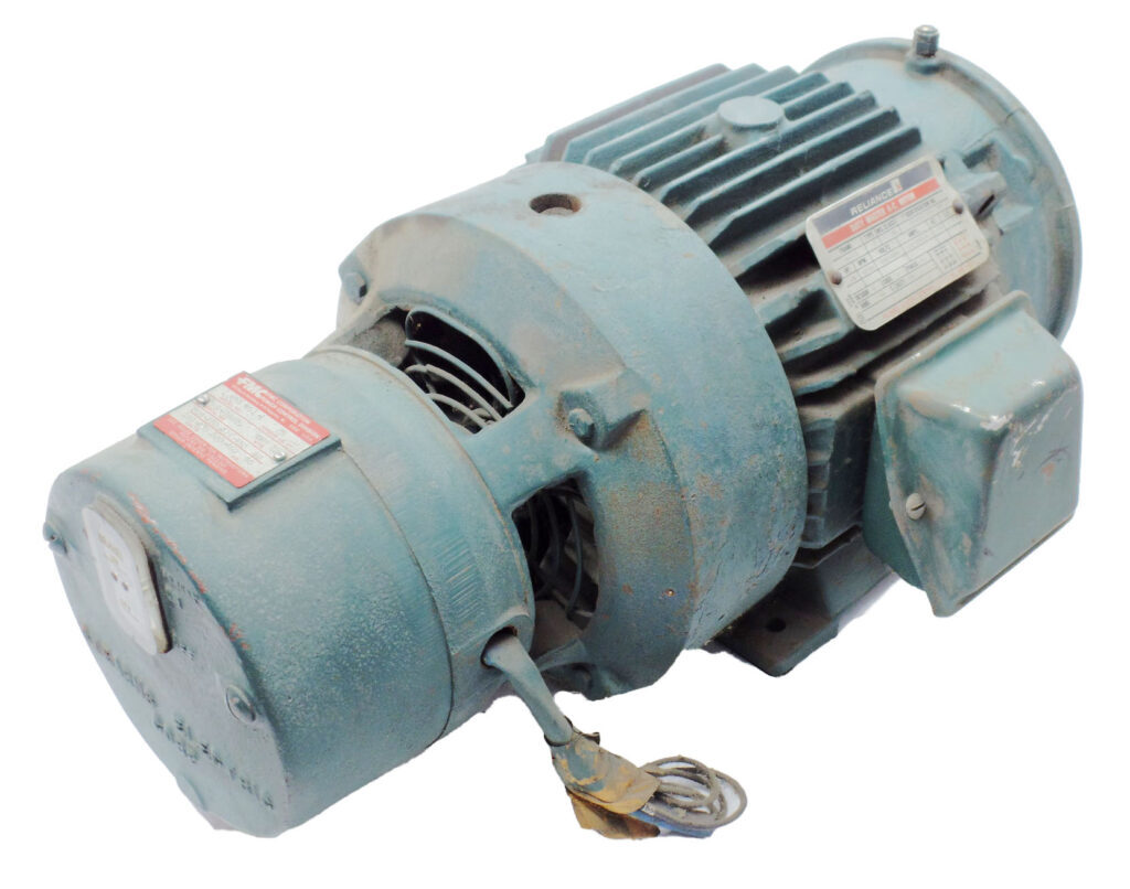 RELIANCE ELECTRIC P18H1776A WB DUTY MASTER A-C MOTOR 184TC W/ FMC 1-055-051-1