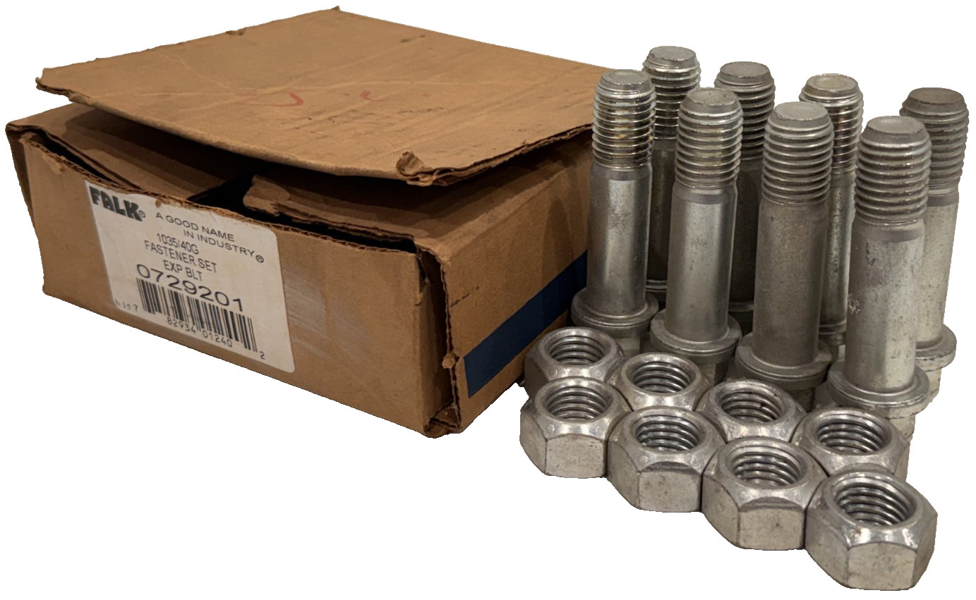 NEW BOX OF 8 FALK 0729201 FASTENER SET 1035/40G EXP BLT