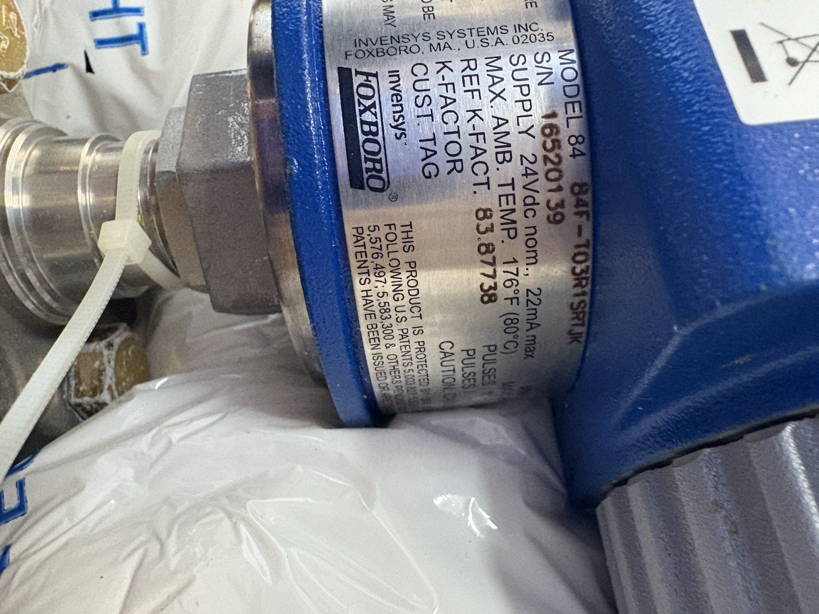 ⚡FOXBORO 84F VORTEX FLOW METER 3″ CL150 RF SS PESSCO 84F-T03R1SRTJK