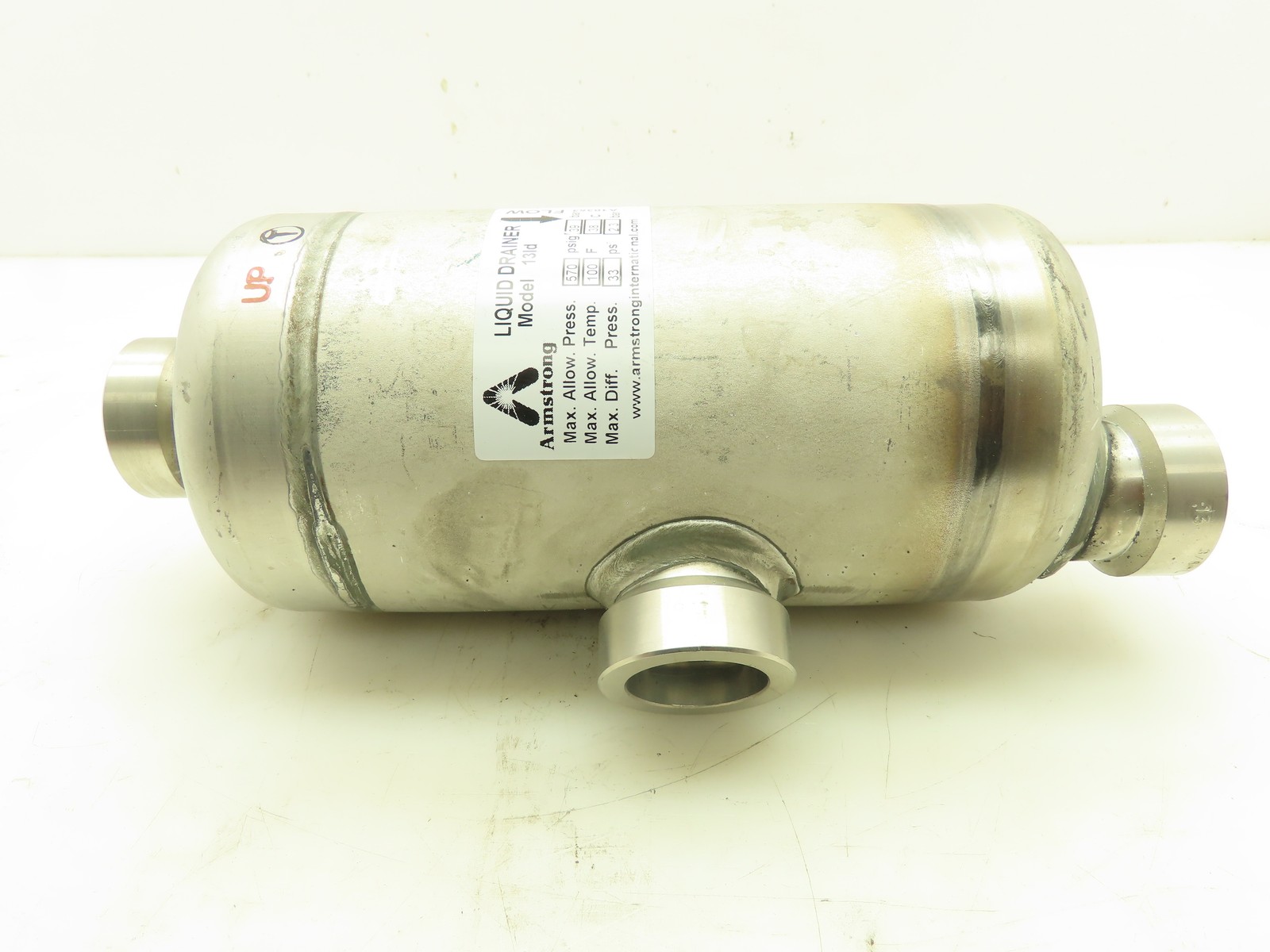 Armstrong Model 13LD SS Liquid Drainer Trap 3/8″ Orifice 1″SW 570PSI 100°F