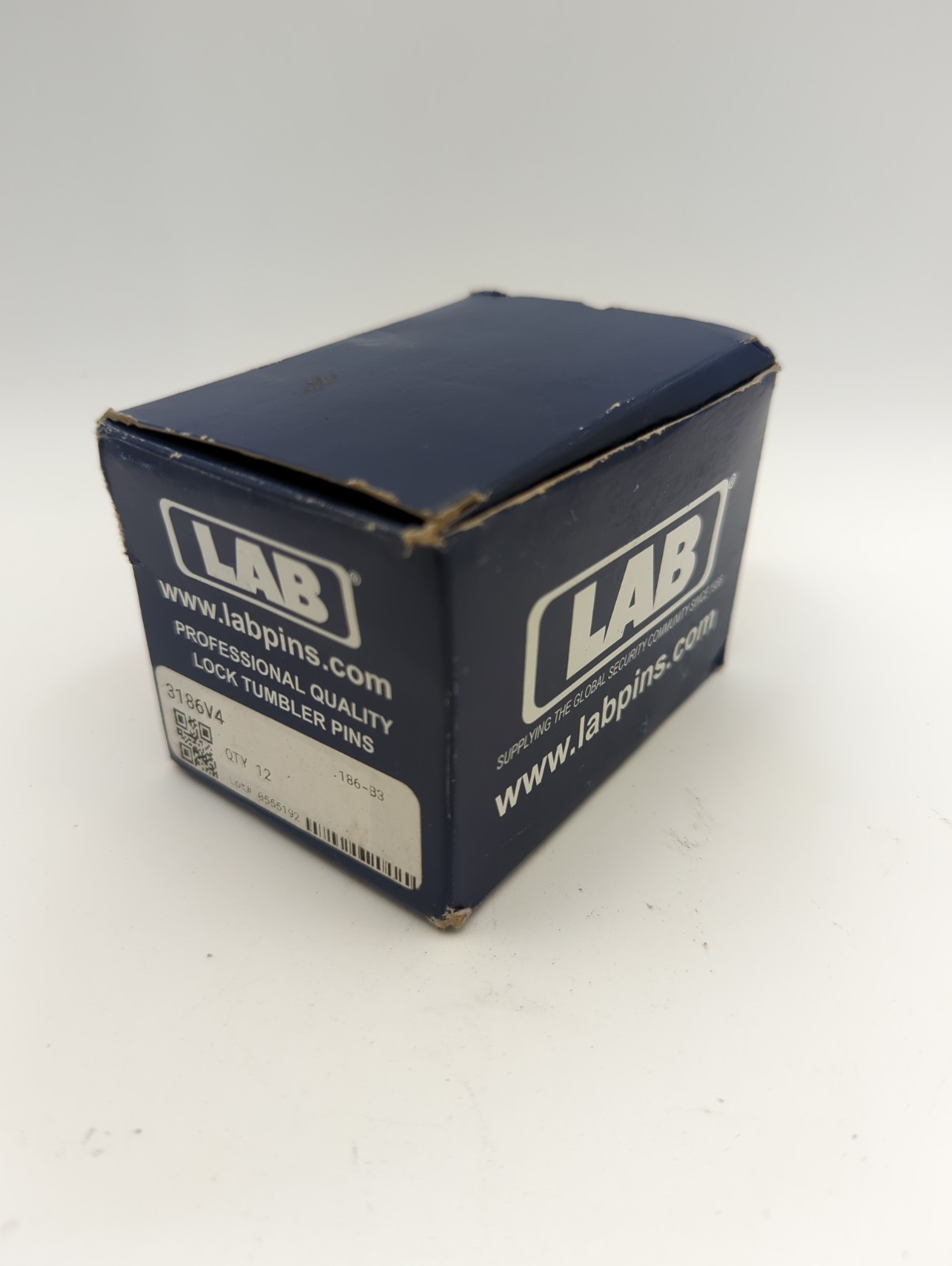 LAB 3186V4 .186-B3 Universal Bottom Crown Lock Tumbler Pins Box of 12 Vials New