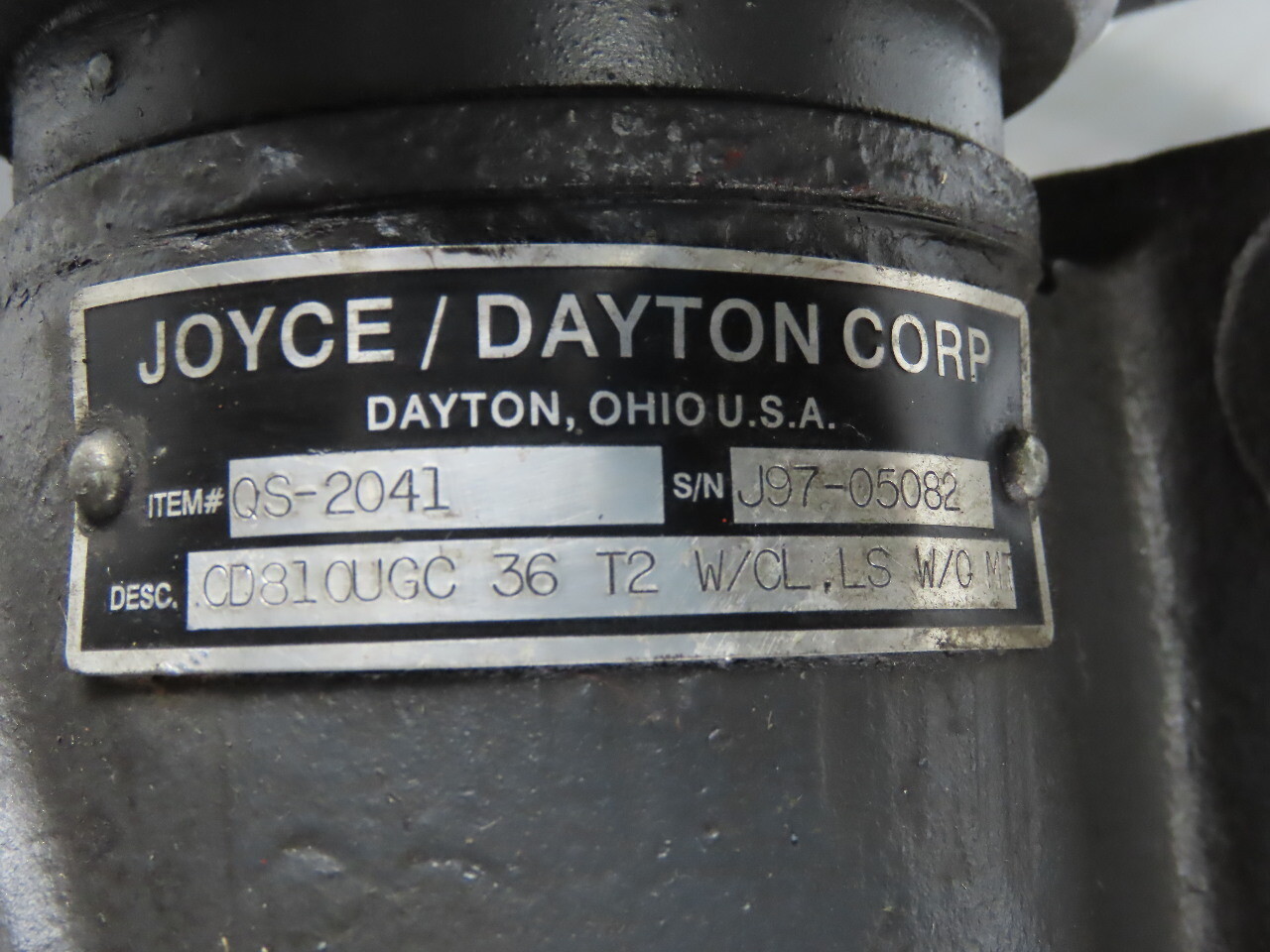 Joyce Dayton 10 Ton Machine Comdrive 36″ Screw Jack W/ 575V 3Ph Motor & Limit